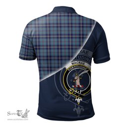 Scottish MacRaes of America Clan Scotland Golf Plaid Polo Shirt with Scottish Flag Tartan Mens Polo Shirts Scottish Plaid Tartan Plaid - ScotsTee - scotstee.com
