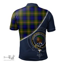 Scottish Moore Clan Scotland Golf Plaid Polo Shirt with Scottish Flag Tartan Mens Polo Shirts Scottish Plaid Tartan Plaid - ScotsTee - scotstee.com