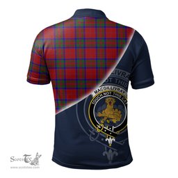 Scottish MacGillivray Clan Scotland Golf Plaid Polo Shirt with Scottish Flag Tartan Mens Polo Shirts Scottish Plaid Tartan Plaid - ScotsTee - scotstee.com