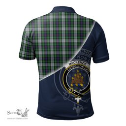 Scottish MacKenzie Dress Clan Scotland Golf Plaid Polo Shirt with Scottish Flag Tartan Mens Polo Shirts Scottish Plaid Tartan Plaid - ScotsTee - scotstee.com