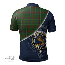 Scottish MacKintosh Hunting Clan Scotland Golf Plaid Polo Shirt with Scottish Flag Tartan Mens Polo Shirts Scottish Plaid Tartan Plaid - ScotsTee - scotstee.com