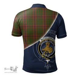 Scottish MacGillivray Hunting Clan Scotland Golf Plaid Polo Shirt with Scottish Flag Tartan Mens Polo Shirts Scottish Plaid Tartan Plaid - ScotsTee - scotstee.com