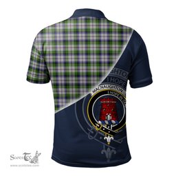 Scottish MacNaughton Dress Clan Scotland Golf Plaid Polo Shirt with Scottish Flag Tartan Mens Polo Shirts Scottish Plaid Tartan Plaid - ScotsTee - scotstee.com