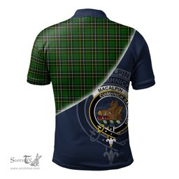 Scottish MacAlpin Modern Clan Scotland Golf Plaid Polo Shirt with Scottish Flag Tartan Mens Polo Shirts Scottish Plaid Tartan Plaid - ScotsTee - scotstee.com