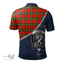Scottish Lennox Modern Clan Scotland Golf Plaid Polo Shirt with Scottish Flag Tartan Mens Polo Shirts Scottish Plaid Tartan Plaid - ScotsTee - scotstee.com