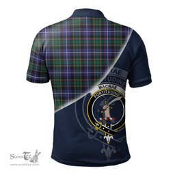 Scottish MacRae Hunting Modern Clan Scotland Golf Plaid Polo Shirt with Scottish Flag Tartan Mens Polo Shirts Scottish Plaid Tartan Plaid - ScotsTee - scotstee.com