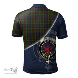 Scottish MacDuff Hunting Clan Scotland Golf Plaid Polo Shirt with Scottish Flag Tartan Mens Polo Shirts Scottish Plaid Tartan Plaid - ScotsTee - scotstee.com