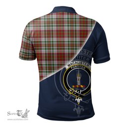 Scottish MacAlister Dress Clan Scotland Golf Plaid Polo Shirt with Scottish Flag Tartan Mens Polo Shirts Scottish Plaid Tartan Plaid - ScotsTee - scotstee.com
