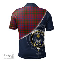 Scottish MacColl Ancient Clan Scotland Golf Plaid Polo Shirt with Scottish Flag Tartan Mens Polo Shirts Scottish Plaid Tartan Plaid - ScotsTee - scotstee.com