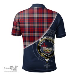 Scottish MacDonald Dress Irish Clan Scotland Golf Plaid Polo Shirt with Scottish Flag Tartan Mens Polo Shirts Scottish Plaid Tartan Plaid - ScotsTee - scotstee.com