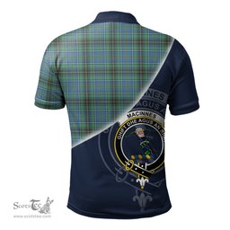 Scottish MacInnes Ancient Clan Scotland Golf Plaid Polo Shirt with Scottish Flag Tartan Mens Polo Shirts Scottish Plaid Tartan Plaid - ScotsTee - scotstee.com