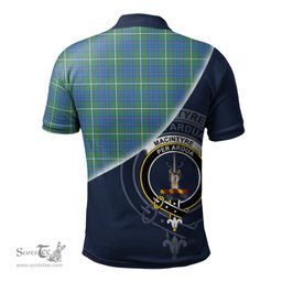 Scottish MacIntyre Hunting Ancient Clan Scotland Golf Plaid Polo Shirt with Scottish Flag Tartan Mens Polo Shirts Scottish Plaid Tartan Plaid - ScotsTee - scotstee.com