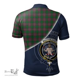 Scottish MacFarlane Hunting Clan Scotland Golf Plaid Polo Shirt with Scottish Flag Tartan Mens Polo Shirts Scottish Plaid Tartan Plaid - ScotsTee - scotstee.com