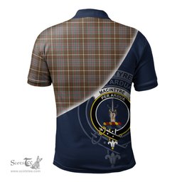 Scottish MacIntyre Hunting Weathered Clan Scotland Golf Plaid Polo Shirt with Scottish Flag Tartan Mens Polo Shirts Scottish Plaid Tartan Plaid - ScotsTee - scotstee.com
