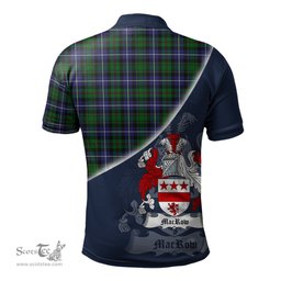 Scottish MacRow Hunting Clan Scotland Golf Plaid Polo Shirt with Scottish Flag Tartan Mens Polo Shirts Scottish Plaid Tartan Plaid - ScotsTee - scotstee.com