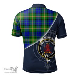 Scottish Maitland Clan Scotland Golf Plaid Polo Shirt with Scottish Flag Tartan Mens Polo Shirts Scottish Plaid Tartan Plaid - ScotsTee - scotstee.com