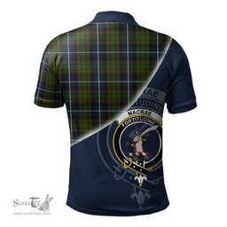 Scottish MacRae Hunting Clan Scotland Golf Plaid Polo Shirt with Scottish Flag Tartan Mens Polo Shirts Scottish Plaid Tartan Plaid - ScotsTee - scotstee.com