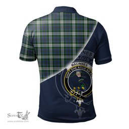 Scottish MacInnes Dress Clan Scotland Golf Plaid Polo Shirt with Scottish Flag Tartan Mens Polo Shirts Scottish Plaid Tartan Plaid - ScotsTee - scotstee.com
