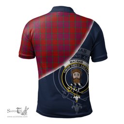 Scottish MacNab Old Clan Scotland Golf Plaid Polo Shirt with Scottish Flag Tartan Mens Polo Shirts Scottish Plaid Tartan Plaid - ScotsTee - scotstee.com