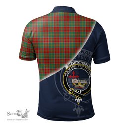 Scottish MacDonald of Kingsburgh Clan Scotland Golf Plaid Polo Shirt with Scottish Flag Tartan Mens Polo Shirts Scottish Plaid Tartan Plaid - ScotsTee - scotstee.com