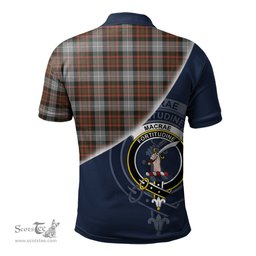 Scottish MacRae Hunting Weathered Clan Scotland Golf Plaid Polo Shirt with Scottish Flag Tartan Mens Polo Shirts Scottish Plaid Tartan Plaid - ScotsTee - scotstee.com