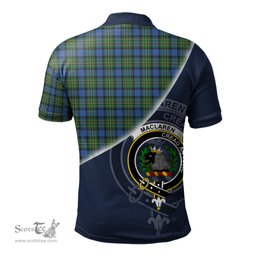 Scottish MacLaren Ancient Clan Scotland Golf Plaid Polo Shirt with Scottish Flag Tartan Mens Polo Shirts Scottish Plaid Tartan Plaid - ScotsTee - scotstee.com