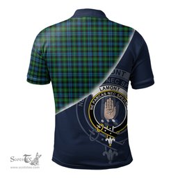 Scottish Lamont Clan Scotland Golf Plaid Polo Shirt with Scottish Flag Tartan Mens Polo Shirts Scottish Plaid Tartan Plaid - ScotsTee - scotstee.com