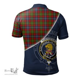 Scottish Forrester or Foster Clan Scotland Golf Plaid Polo Shirt with Scottish Flag Tartan Mens Polo Shirts Scottish Plaid Tartan Plaid - ScotsTee - scotstee.com