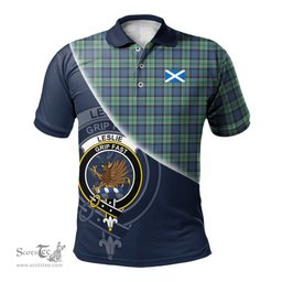Scottish Leslie Hunting Ancient Clan Scotland Golf Plaid Polo Shirt with Scottish Flag Tartan Mens Polo Shirts Scottish Plaid Tartan Plaid - ScotsTee - scotstee.com
