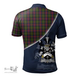 Scottish Hargis Clan Scotland Golf Plaid Polo Shirt with Scottish Flag Tartan Mens Polo Shirts Scottish Plaid Tartan Plaid - ScotsTee - scotstee.com