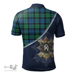Scottish Black Watch Ancient of Canada Clan Scotland Golf Plaid Polo Shirt with Scottish Flag Tartan Mens Polo Shirts Scottish Plaid Tartan Plaid - ScotsTee - scotstee.com
