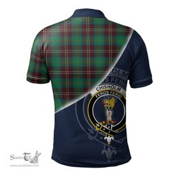 Scottish Chisholm Hunting Ancient Clan Scotland Golf Plaid Polo Shirt with Scottish Flag Tartan Mens Polo Shirts Scottish Plaid Tartan Plaid - ScotsTee - scotstee.com