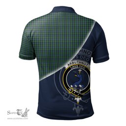 Scottish Arbuthnot Clan Scotland Golf Plaid Polo Shirt with Scottish Flag Tartan Mens Polo Shirts Scottish Plaid Tartan Plaid - ScotsTee - scotstee.com