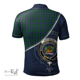 Scottish Douglas Green Clan Scotland Golf Plaid Polo Shirt with Scottish Flag Tartan Mens Polo Shirts Scottish Plaid Tartan Plaid - ScotsTee - scotstee.com