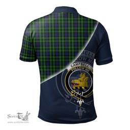 Scottish Campbell of Breadalbane Clan Scotland Golf Plaid Polo Shirt with Scottish Flag Tartan Mens Polo Shirts Scottish Plaid Tartan Plaid - ScotsTee - scotstee.com