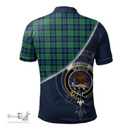 Scottish Graham of Menteith Ancient Clan Scotland Golf Plaid Polo Shirt with Scottish Flag Tartan Mens Polo Shirts Scottish Plaid Tartan Plaid - ScotsTee - scotstee.com