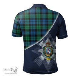 Scottish Black Watch Ancient Clan Scotland Golf Plaid Polo Shirt with Scottish Flag Tartan Mens Polo Shirts Scottish Plaid Tartan Plaid - ScotsTee - scotstee.com