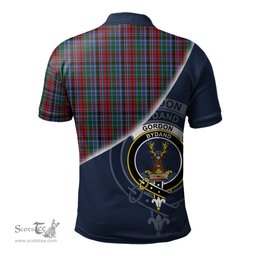 Scottish Gordon Red Clan Scotland Golf Plaid Polo Shirt with Scottish Flag Tartan Mens Polo Shirts Scottish Plaid Tartan Plaid - ScotsTee - scotstee.com