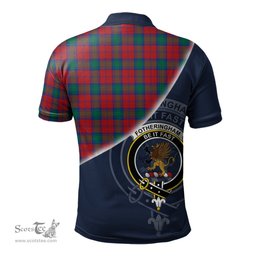 Scottish Fotheringham Modern Clan Scotland Golf Plaid Polo Shirt with Scottish Flag Tartan Mens Polo Shirts Scottish Plaid Tartan Plaid - ScotsTee - scotstee.com