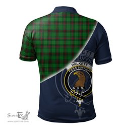 Scottish Halkett Clan Scotland Golf Plaid Polo Shirt with Scottish Flag Tartan Mens Polo Shirts Scottish Plaid Tartan Plaid - ScotsTee - scotstee.com