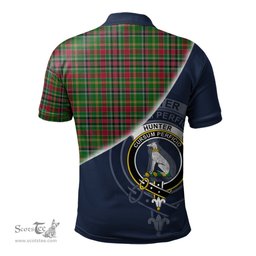 Scottish Hunter Wilsons Clan Scotland Golf Plaid Polo Shirt with Scottish Flag Tartan Mens Polo Shirts Scottish Plaid Tartan Plaid - ScotsTee - scotstee.com