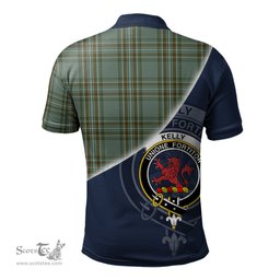 Scottish Kelly Dress Clan Scotland Golf Plaid Polo Shirt with Scottish Flag Tartan Mens Polo Shirts Scottish Plaid Tartan Plaid - ScotsTee - scotstee.com