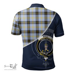 Scottish Bell Clan Scotland Golf Plaid Polo Shirt with Scottish Flag Tartan Mens Polo Shirts Scottish Plaid Tartan Plaid - ScotsTee - scotstee.com