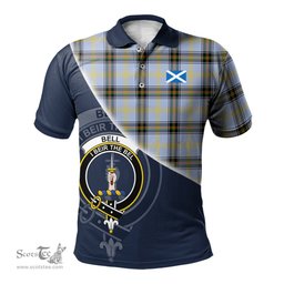 Scottish Bell Clan Scotland Golf Plaid Polo Shirt with Scottish Flag Tartan Mens Polo Shirts Scottish Plaid Tartan Plaid - ScotsTee - scotstee.com
