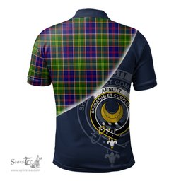 Scottish Arnott Clan Scotland Golf Plaid Polo Shirt with Scottish Flag Tartan Mens Polo Shirts Scottish Plaid Tartan Plaid - ScotsTee - scotstee.com