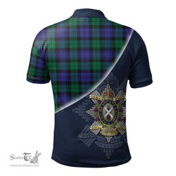 Scottish Black Watch Modern of Canada Clan Scotland Golf Plaid Polo Shirt with Scottish Flag Tartan Mens Polo Shirts Scottish Plaid Tartan Plaid - ScotsTee - scotstee.com