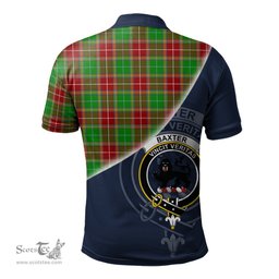 Scottish Baxter Modern Clan Scotland Golf Plaid Polo Shirt with Scottish Flag Tartan Mens Polo Shirts Scottish Plaid Tartan Plaid - ScotsTee - scotstee.com