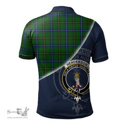 Scottish Henderson Modern Clan Scotland Golf Plaid Polo Shirt with Scottish Flag Tartan Mens Polo Shirts Scottish Plaid Tartan Plaid - ScotsTee - scotstee.com