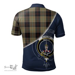 Scottish Dunlop Hunting Clan Scotland Golf Plaid Polo Shirt with Scottish Flag Tartan Mens Polo Shirts Scottish Plaid Tartan Plaid - ScotsTee - scotstee.com