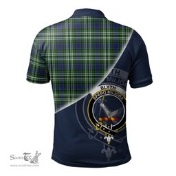 Scottish Blyth Clan Scotland Golf Plaid Polo Shirt with Scottish Flag Tartan Mens Polo Shirts Scottish Plaid Tartan Plaid - ScotsTee - scotstee.com